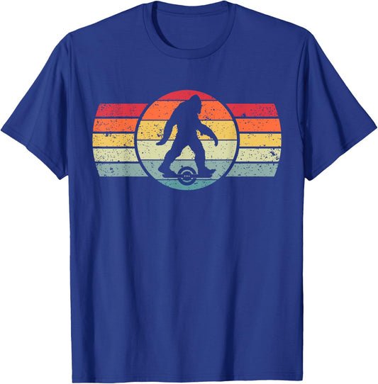 Bigfoot One Wheel Float Electric Skateboard Owner Hoverboard T-Shirt - T-Shirt | Royal
