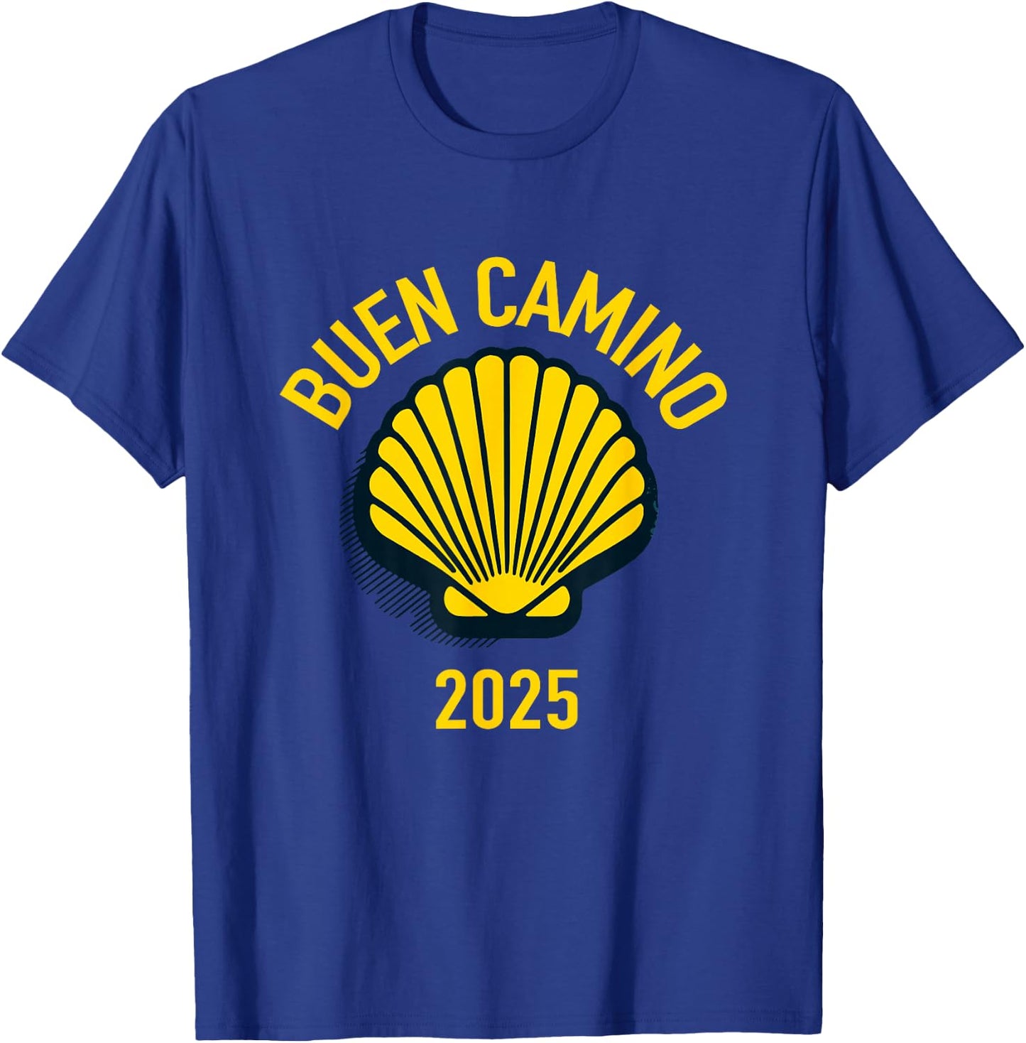 Hiking Camino De Santiago Scallop Shell 2025 T-Shirt - T-Shirt | Royal