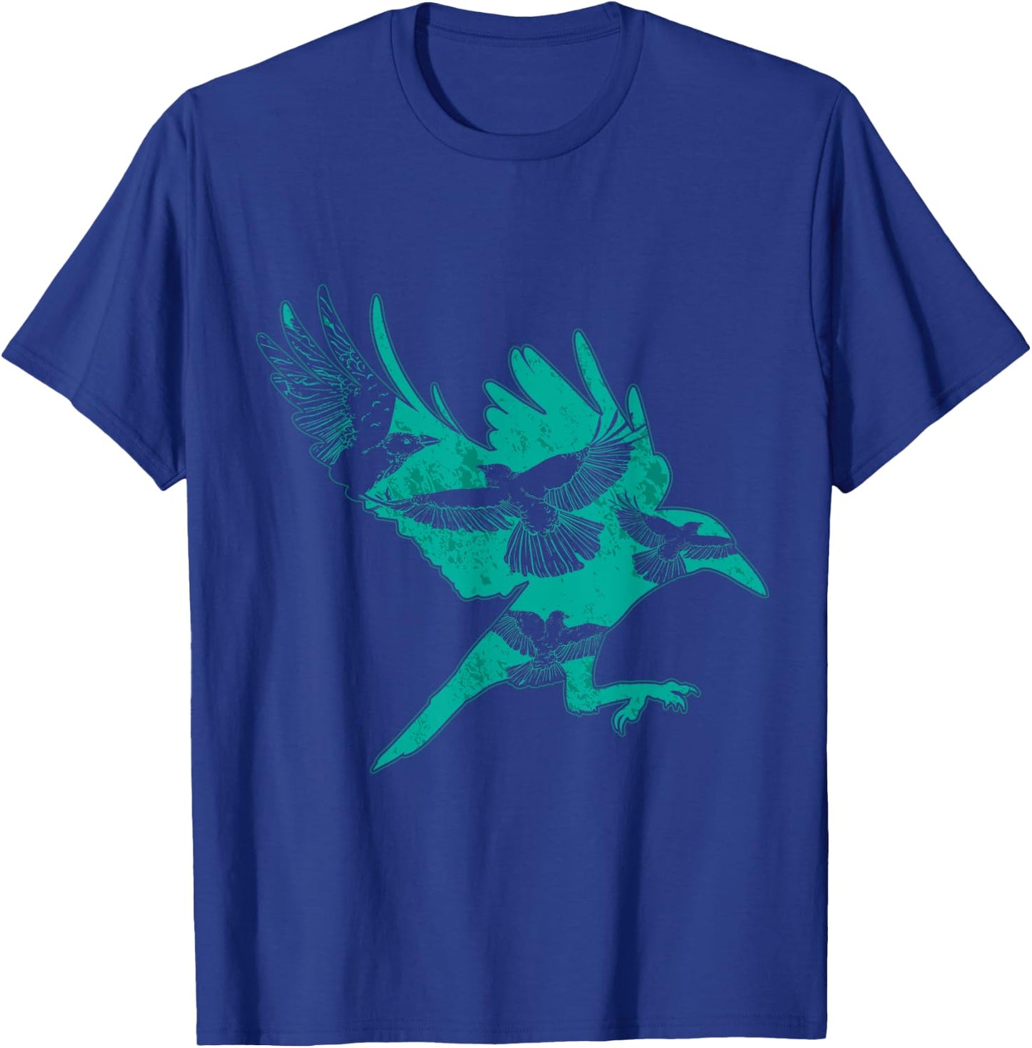 Bird Gift Raven Crow T-Shirt - T-Shirt | Royal