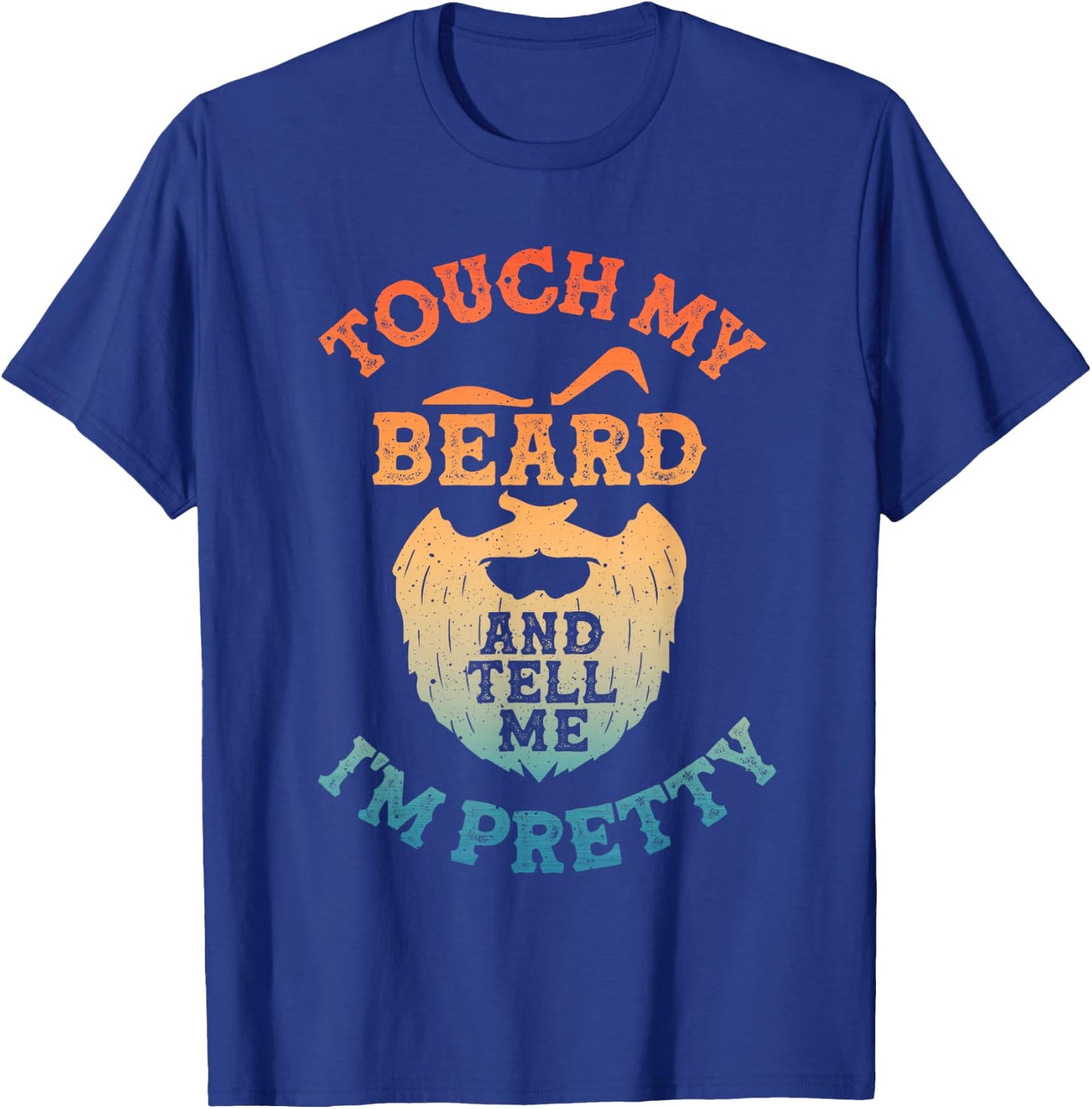 Funny Beard Design Dad Bearded Men Beard Lover T-Shirt - T-Shirt | Royal