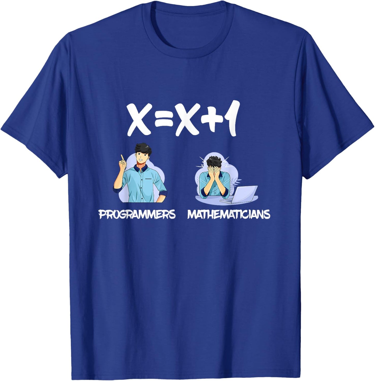 Funny Mathematics Computer Science Programmers & Mathematicians T-Shirt - T-Shirt | Royal