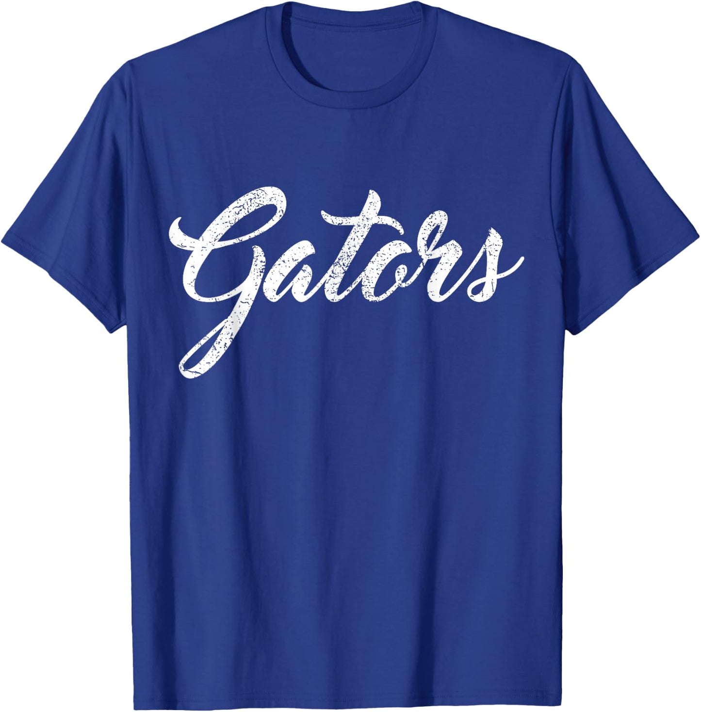 Gators School Sports Fan Team Spirit Mascot Heart Gift T-Shirt - T-Shirt | Royal