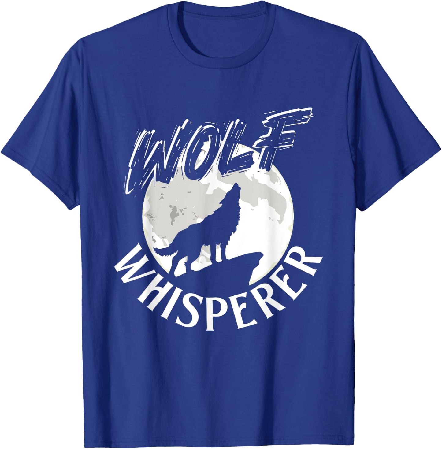 Wolf Whisperer - Wolf Lover Wildlife Animal Outdoor Fan T-Shirt - T-Shirt | Royal