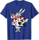 Alice in Wonderland Rabbit easter bunny playing music T-Shirt - T-Shirt | Royal