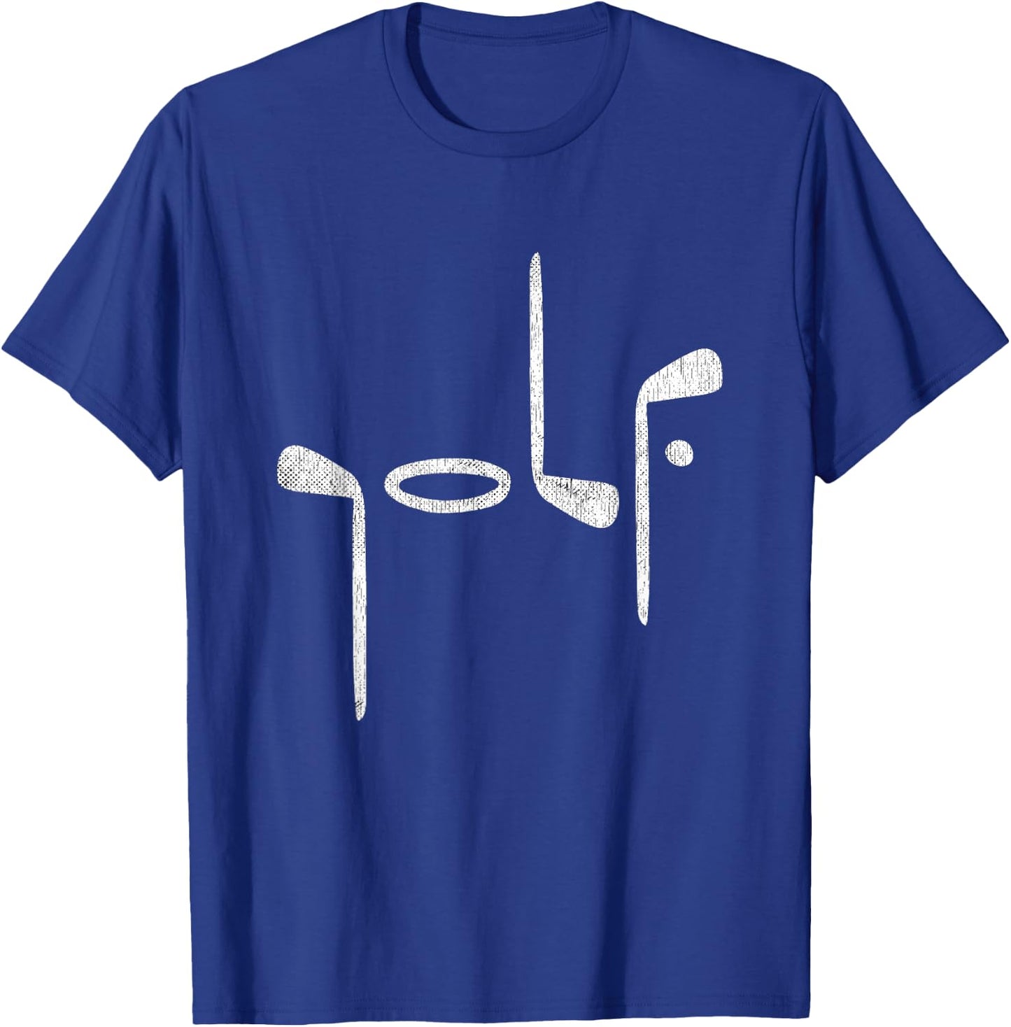Golf Minimalist Logo Women Golf Fan Men Golfer T-Shirt - T-Shirt | Royal