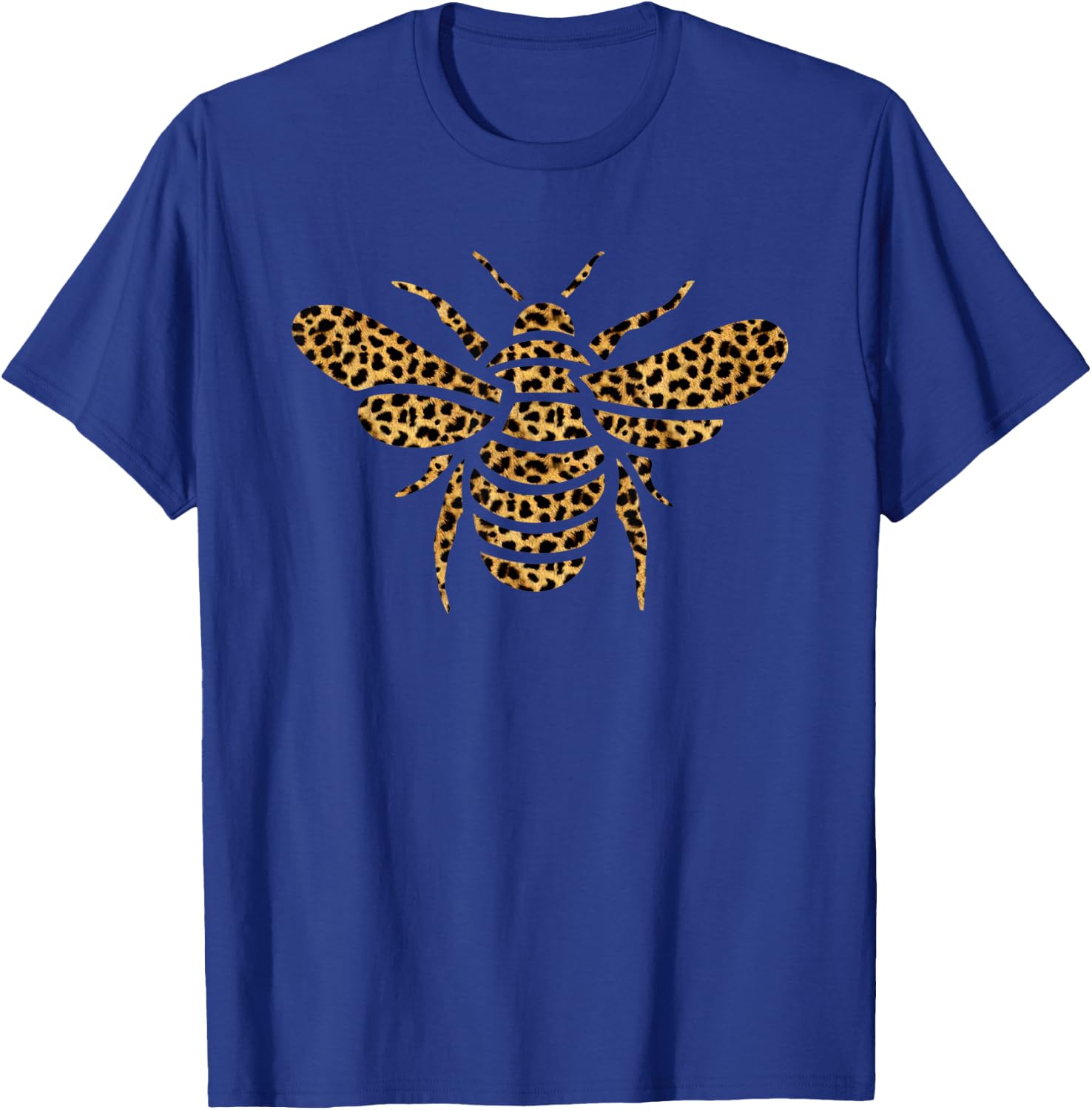 Bee Leopard Print Wasp Ant Insect Animal Lover Women Gift T-Shirt - T-Shirt | Royal
