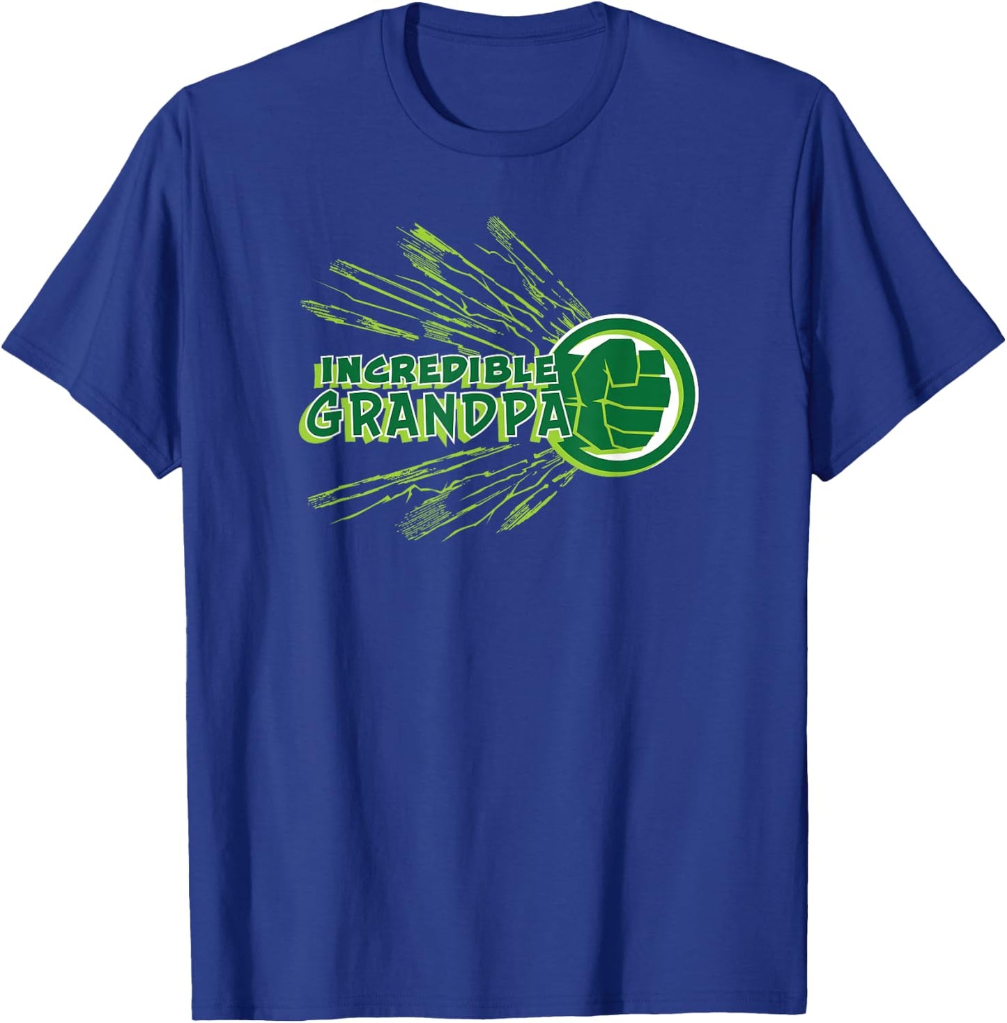 Marvel Hulk Incredible Grandpa Family Trip Vacation T-Shirt - T-Shirt | Royal