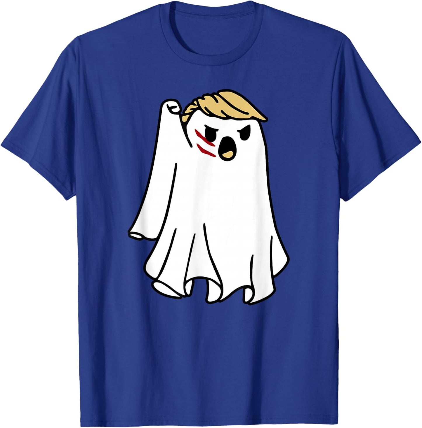 Halloween Ghost Trump Fist Pumped Fight Take America Back T-Shirt - T-Shirt | Royal
