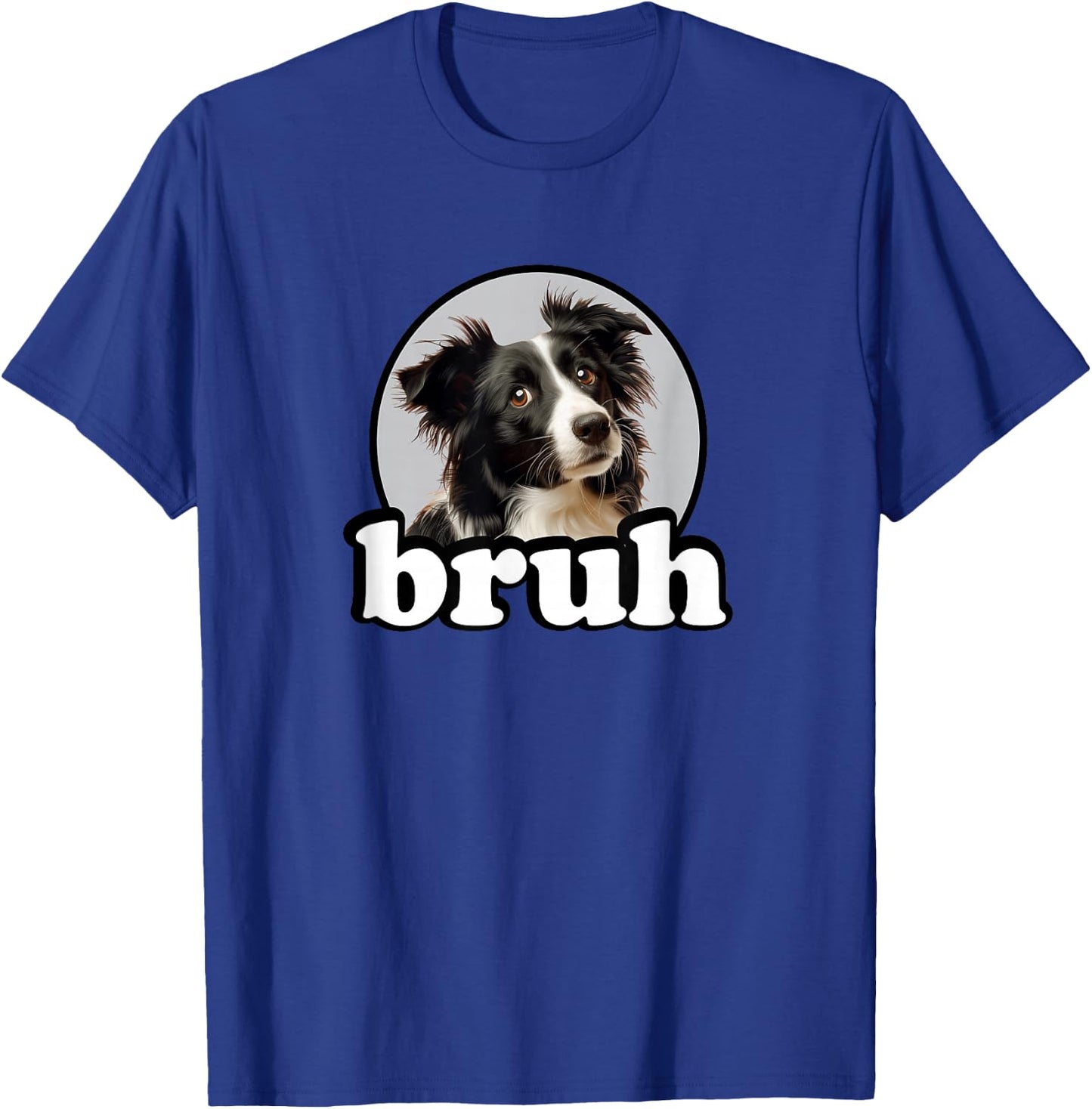Kids Bro Bruh Black & White Border Collie Lover T-Shirt - T-Shirt | Royal