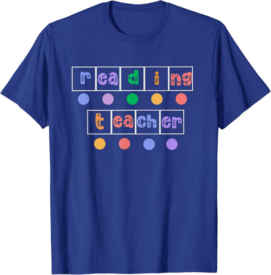 Phonics Reading Teacher Science of Reading Literacy Coach T-Shirt - T-Shirt | Royal