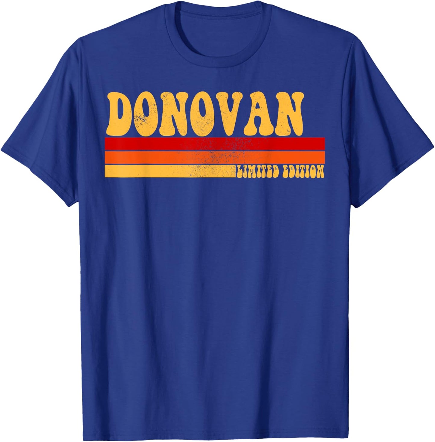DONOVAN Name Personalized Idea Men Retro Vintage DONOVAN T-Shirt - T-Shirt | Royal