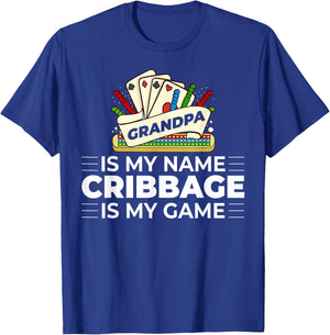Cribbage Board Player Card Game Rules Crib Play Beginner T-Shirt - T-Shirt | Royal
