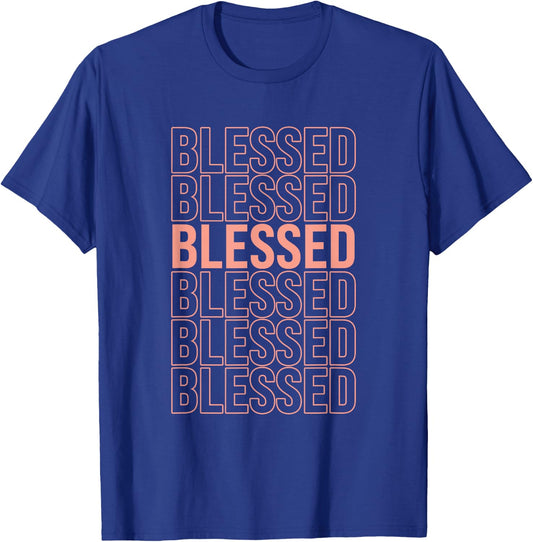 Peach Blessed Peach Color Graphic T-Shirt - T-Shirt | Royal