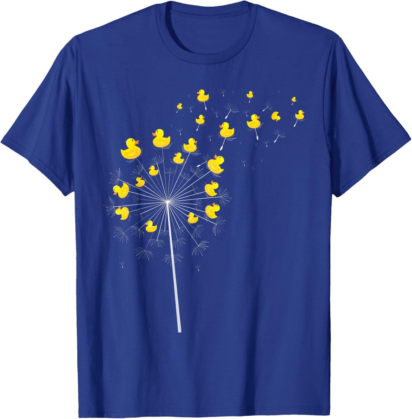 Dandelion Duckie Lover Duckling Bath Toy Ducky Rubber Duck T-Shirt - T-Shirt | Royal