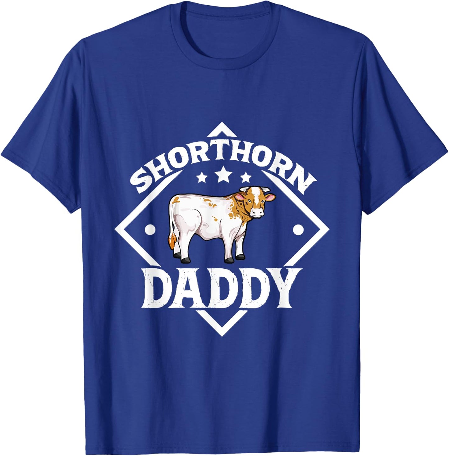Shorthorn Daddy - Shorthorn cattle T-Shirt - T-Shirt | Royal