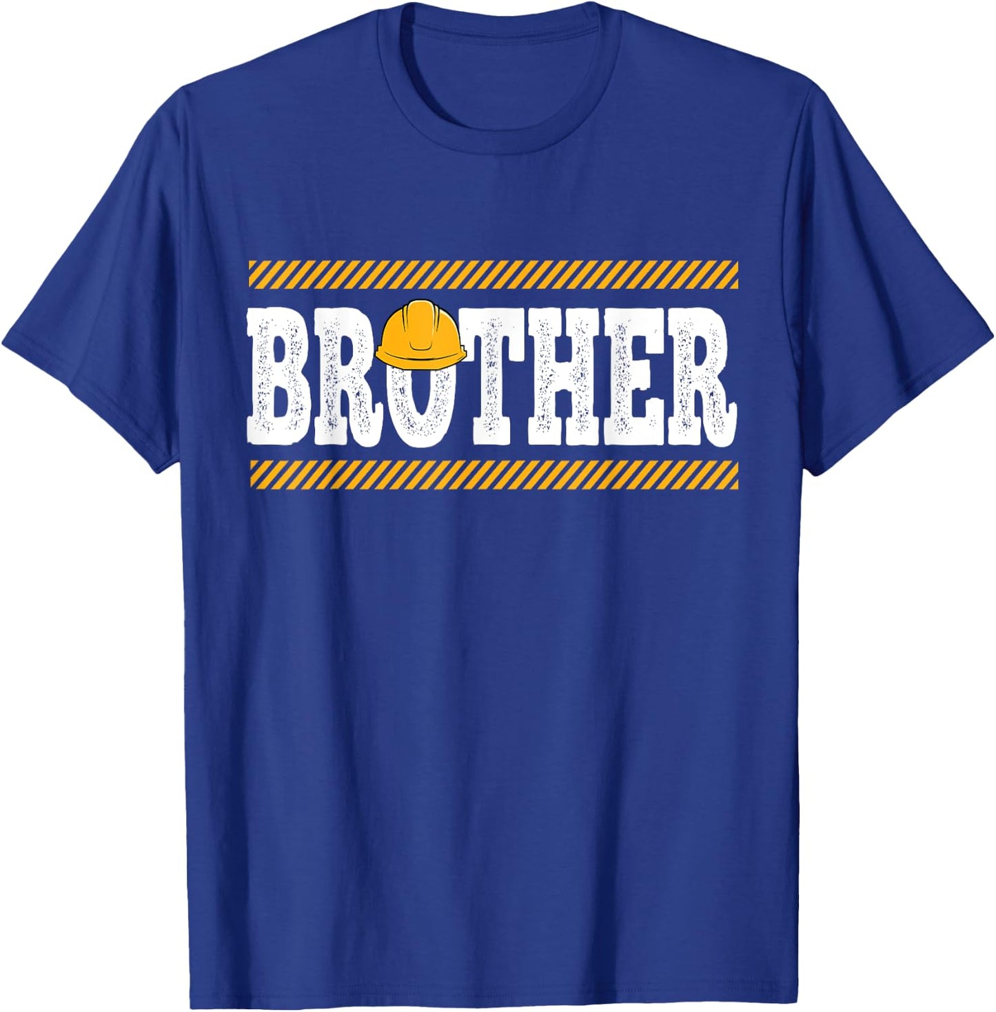Funny Brother Construction Excavator Kids Boy Family Set T-Shirt - T-Shirt | Royal