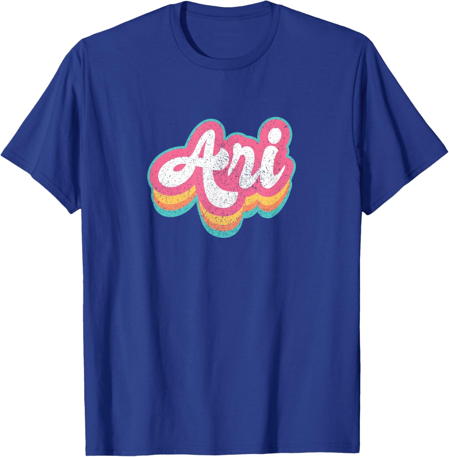 Ari First Name Girl Vintage 70s 80s Personalized T-Shirt - T-Shirt | Royal