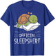 Turtle Official Sleepshirt Sleeping Turtles T-Shirt - T-Shirt | Royal