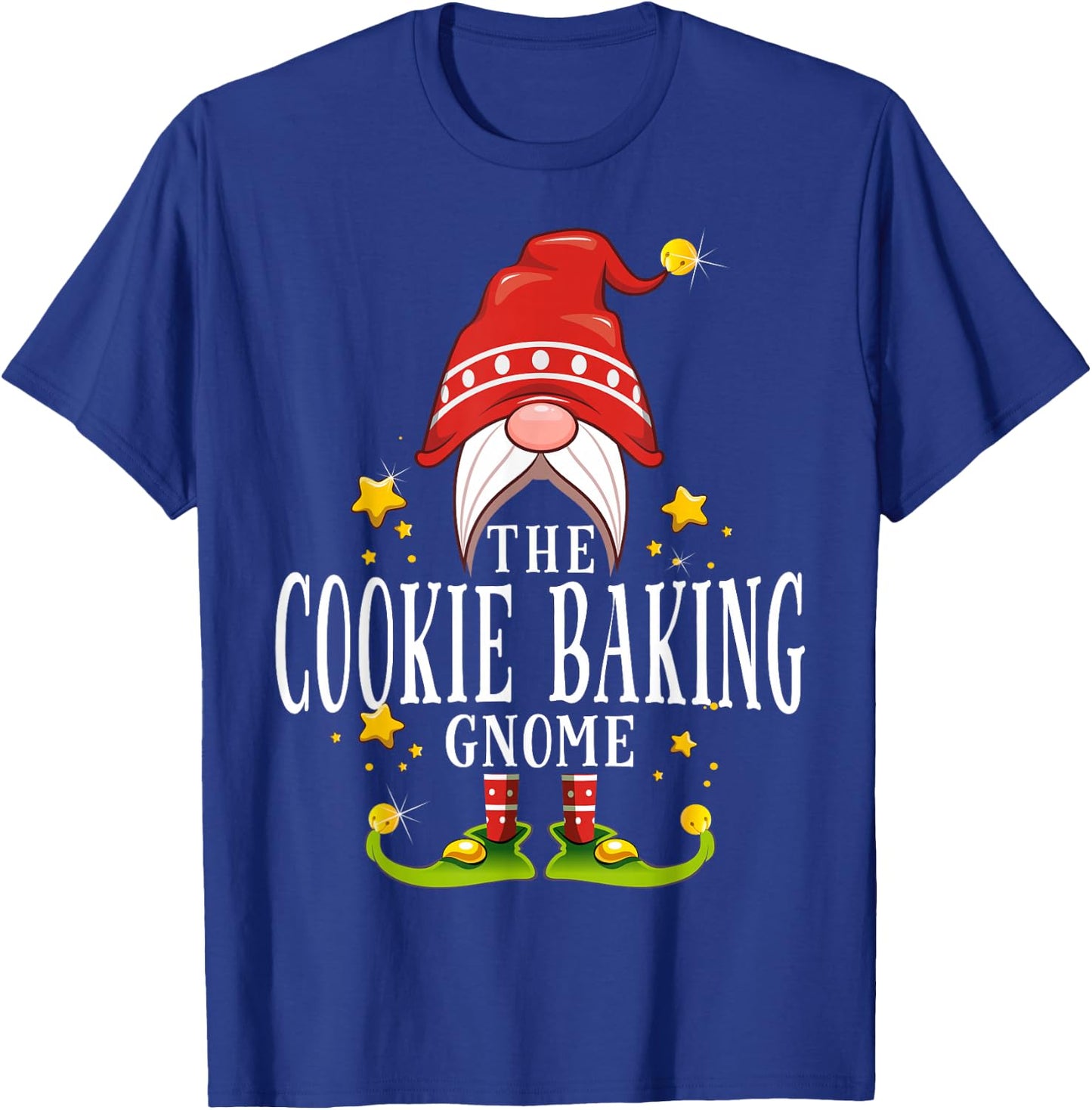 The Cookie Baking Gnome Christmas Matching T-Shirt - T-Shirt | Royal