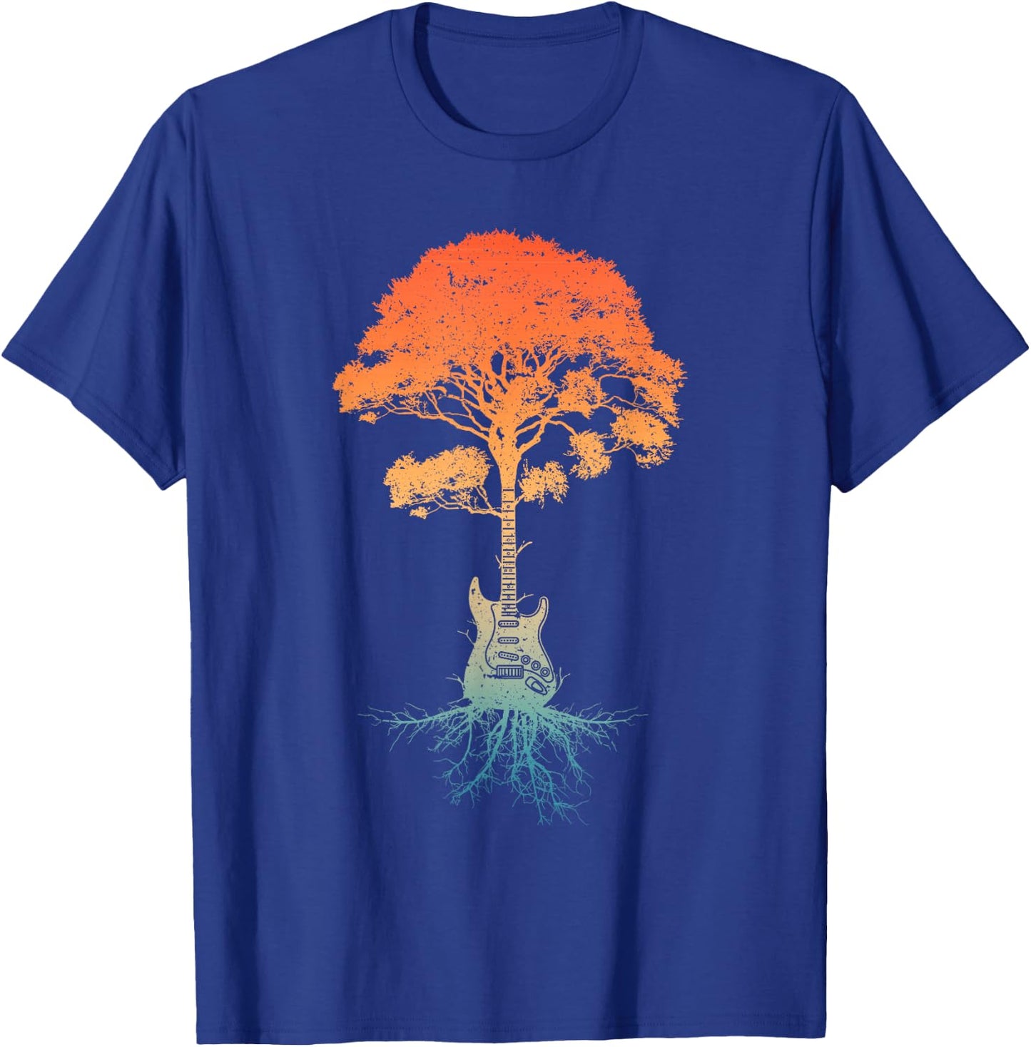 Guitar Art Women Guitar Player Rockstar Guitarist T-Shirt - T-Shirt | Royal