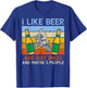 Beer Dirt Bikes 3 People Funny Motocross Biker Men Women T-Shirt - T-Shirt | Royal