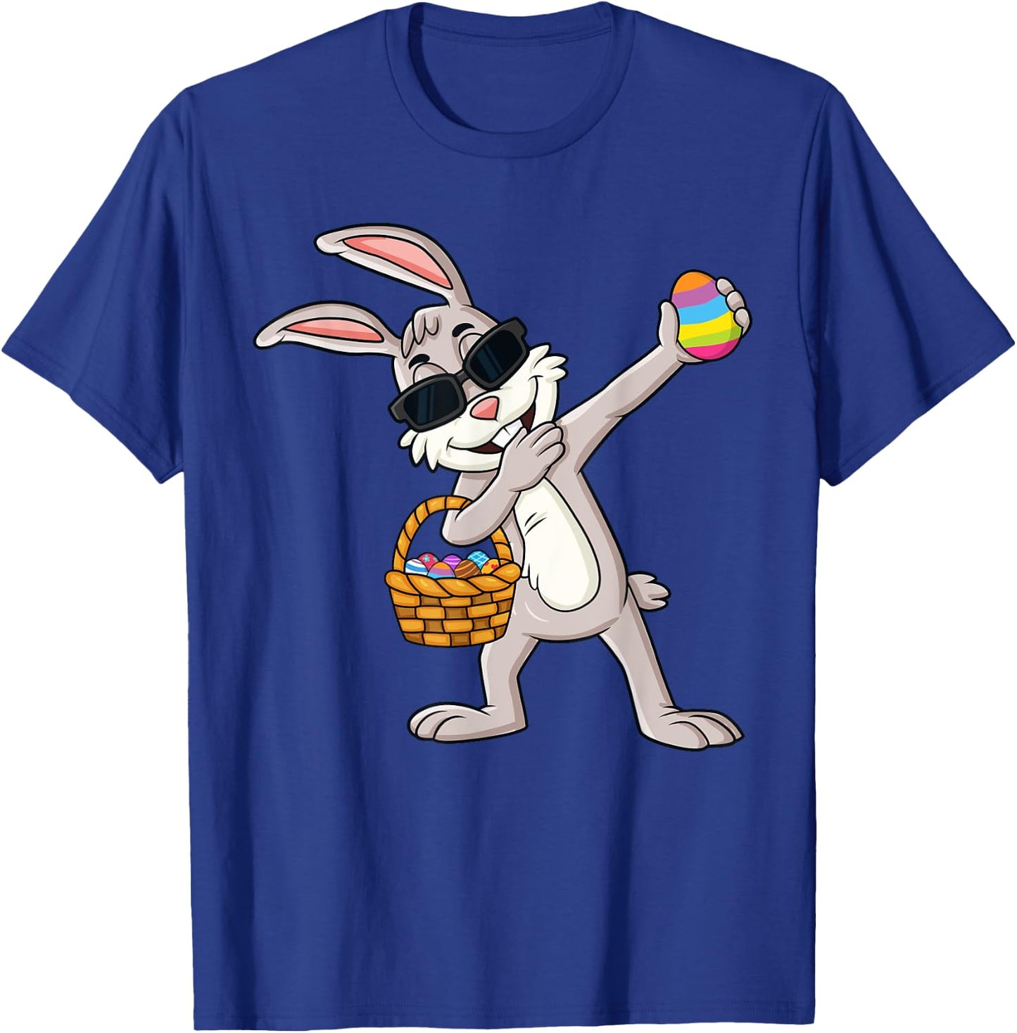Dabbing Rabbit Easter Day Eggs Dab Boys Girls Kids T-Shirt - T-Shirt | Royal