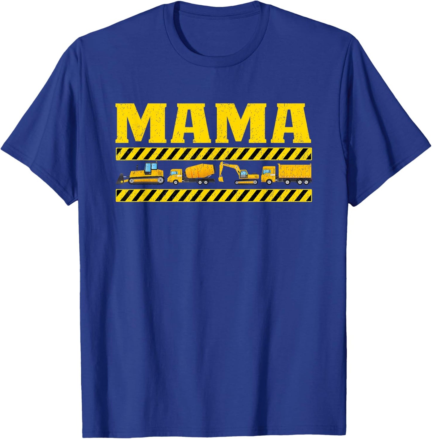 Mama Birthday Construction Party Matching T-Shirt - T-Shirt | Royal