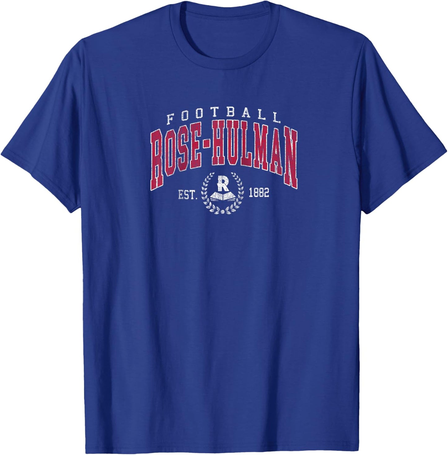 Rose-Hulman football Athletic Sports Men Women Raglan Baseball T-Shirt - T-Shirt | Royal