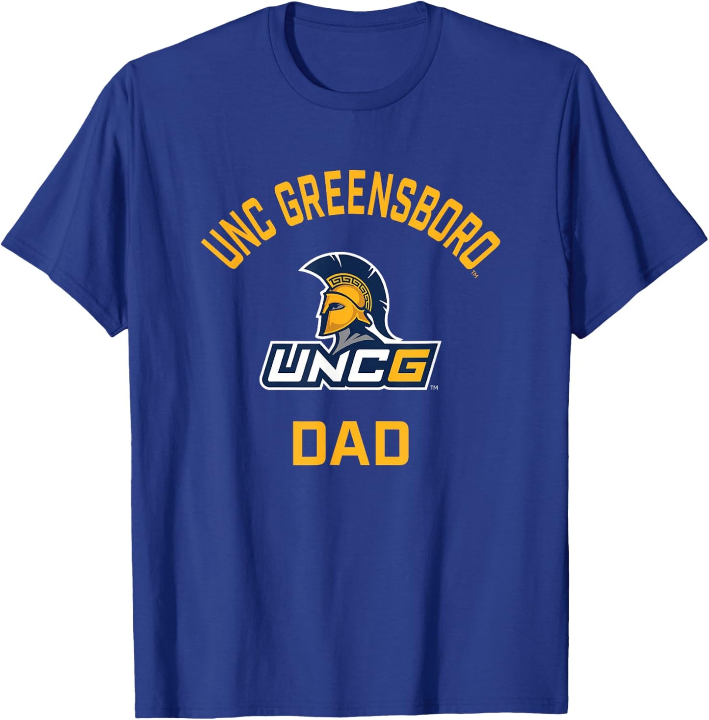 UNC Greensboro UNCG Spartans Arched Dad T-Shirt - T-Shirt | Royal