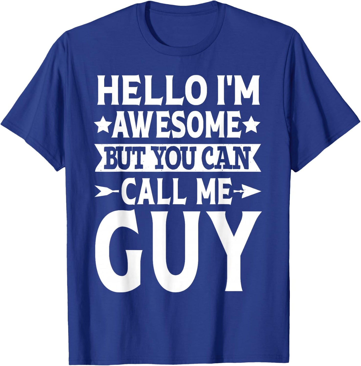 Guy Surname Call Me Guy Family Team Last Name Guy T-Shirt - T-Shirt | Royal
