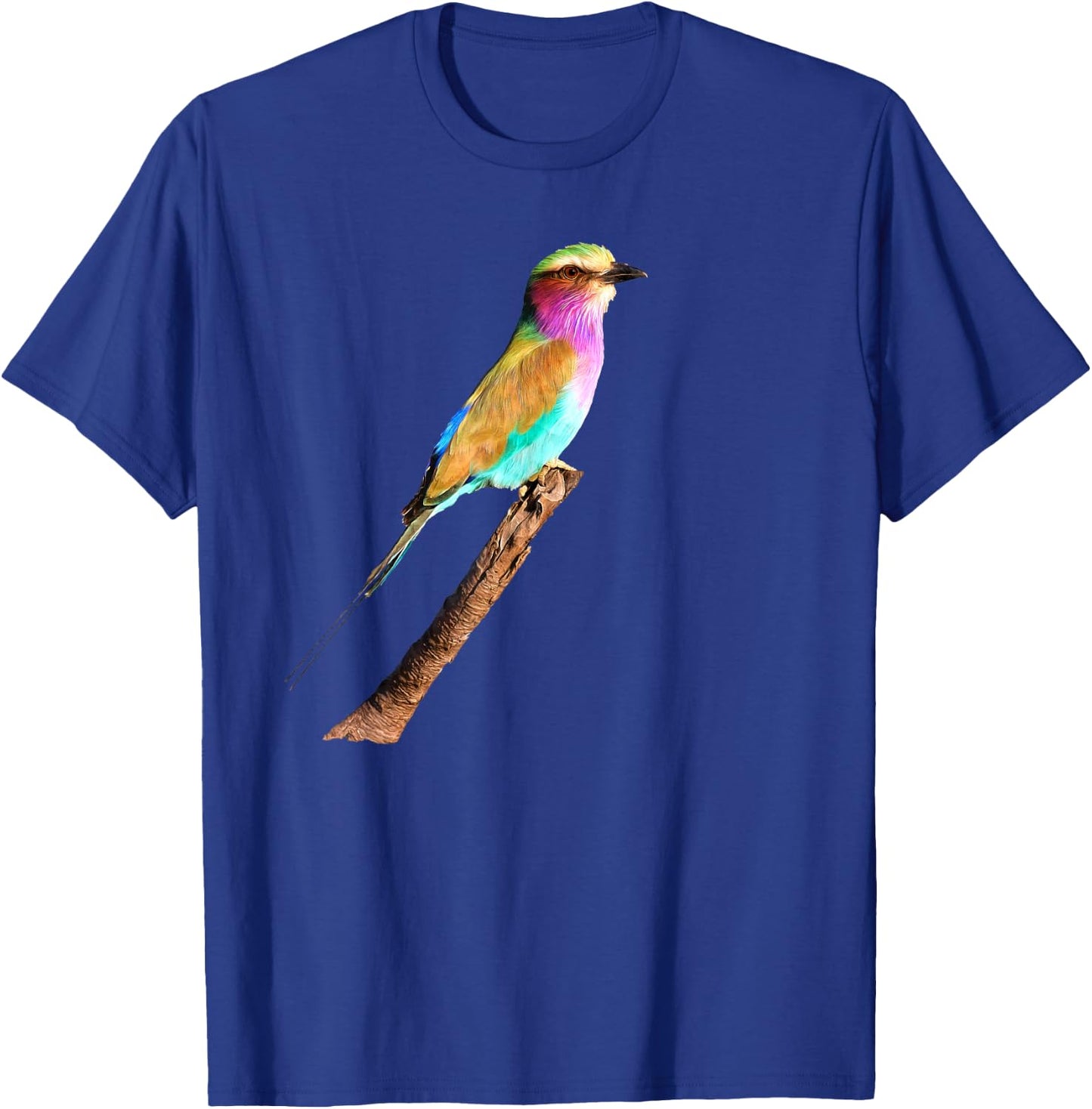 Lilac-breasted Roller Artwork for Bird Watchers T-Shirt - T-Shirt | Royal