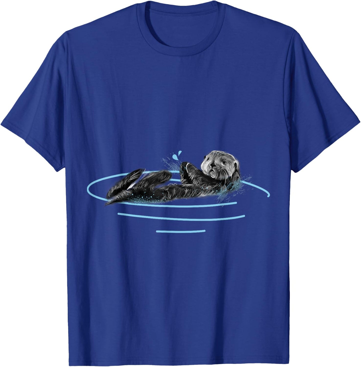 Sea Otter T Shirt - Marine Mammal T-Shirt - T-Shirt | Royal