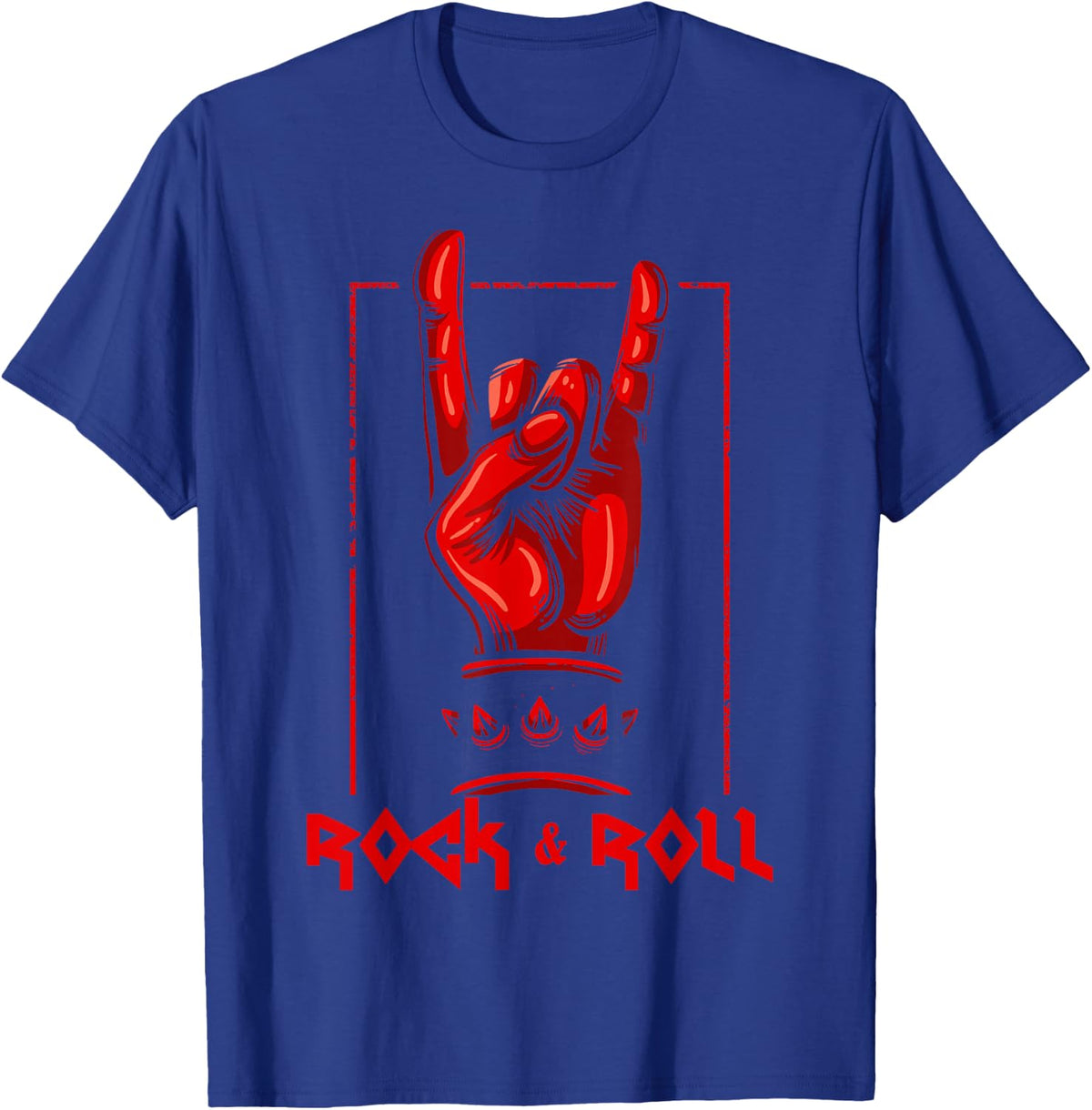 Heavy Metal Clothing Death Metal Hard Rock 'n' Roll T-Shirt - T-Shirt | Royal