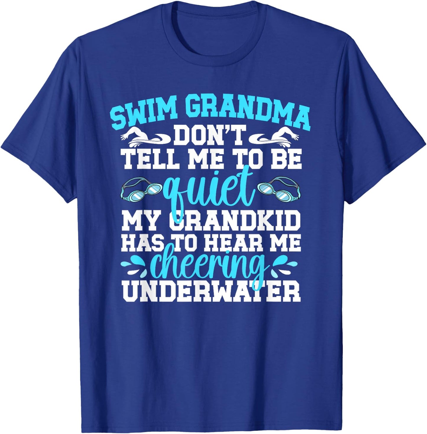 Swim Grandma Funny Swimming Grandma Of A Swimmer Grandma T-Shirt - T-Shirt | Royal