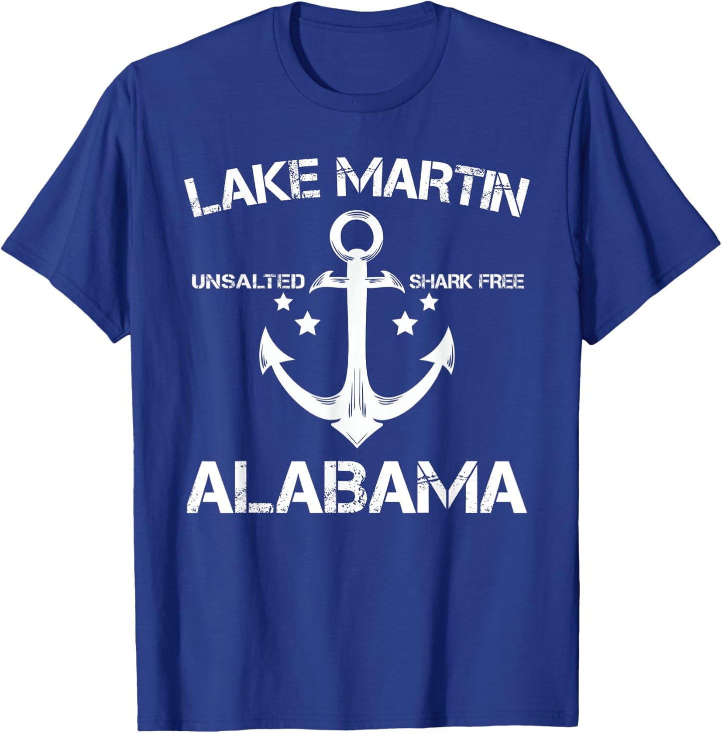 LAKE MARTIN ALABAMA Funny Fishing Camping Summer Gift Women Kids T-Shirt - T-Shirt | Royal