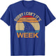 Sorry I Can't It's Week Funny Vintage Shark lovers T-Shirt - T-Shirt | Royal