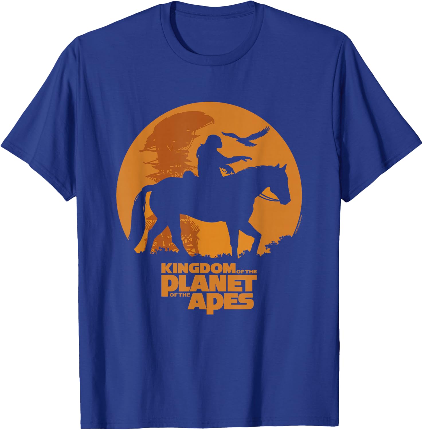 Kingdom of the Planet of the Apes Caesar Moon Silhouette T-Shirt - T-Shirt | Royal