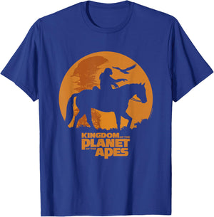 Kingdom of the Planet of the Apes Caesar Moon Silhouette T-Shirt - T-Shirt | Royal