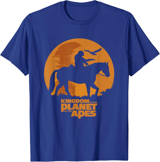 Kingdom of the Planet of the Apes Caesar Moon Silhouette T-Shirt - T-Shirt | Royal