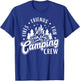 Fires Friends Fun Camping Crew Summer Camp Campfire Vacation T-Shirt - T-Shirt | Royal