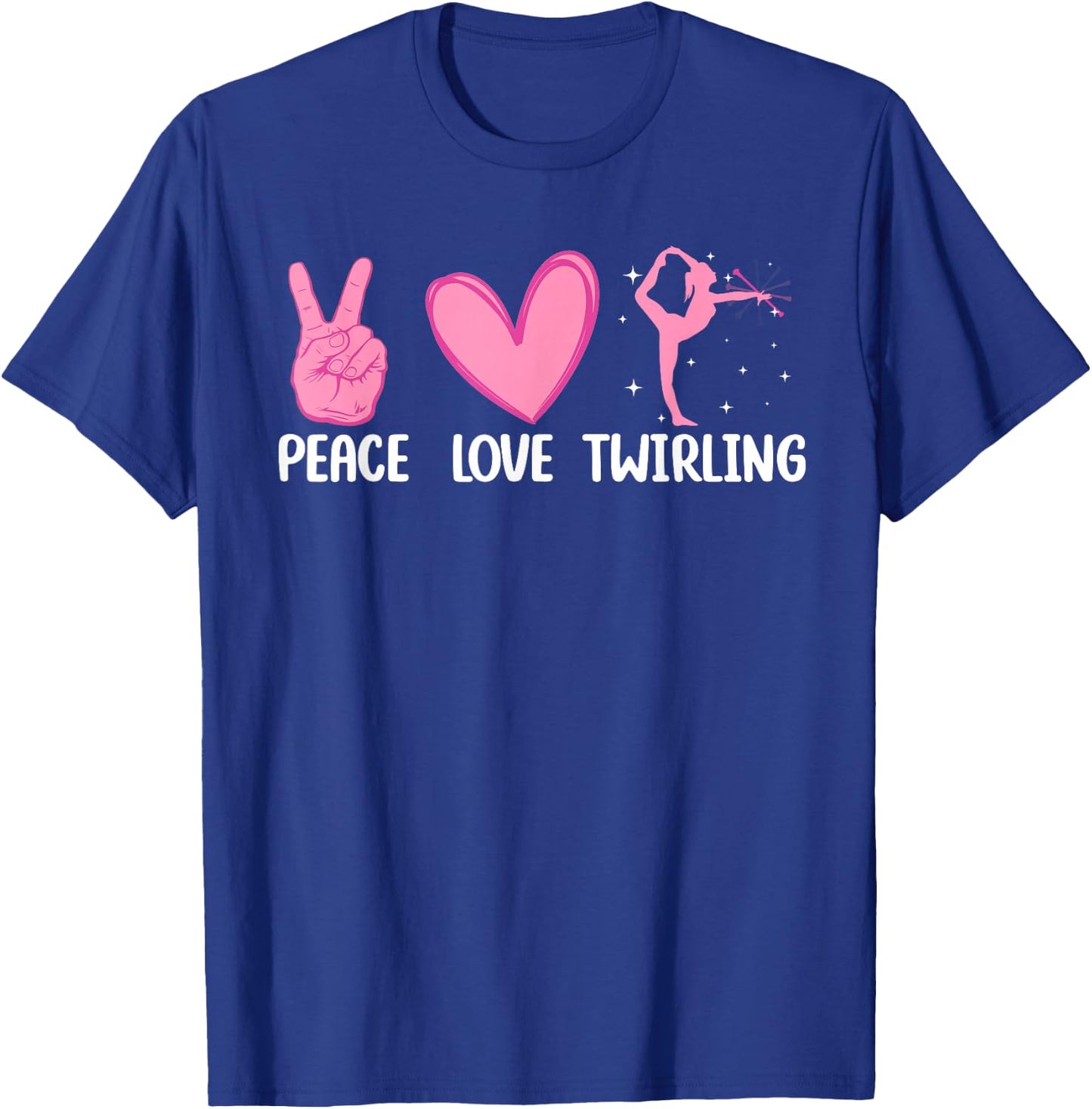 Funny Baton Twirling Design For Girls Women Baton Twirlers T-Shirt - T-Shirt | Royal