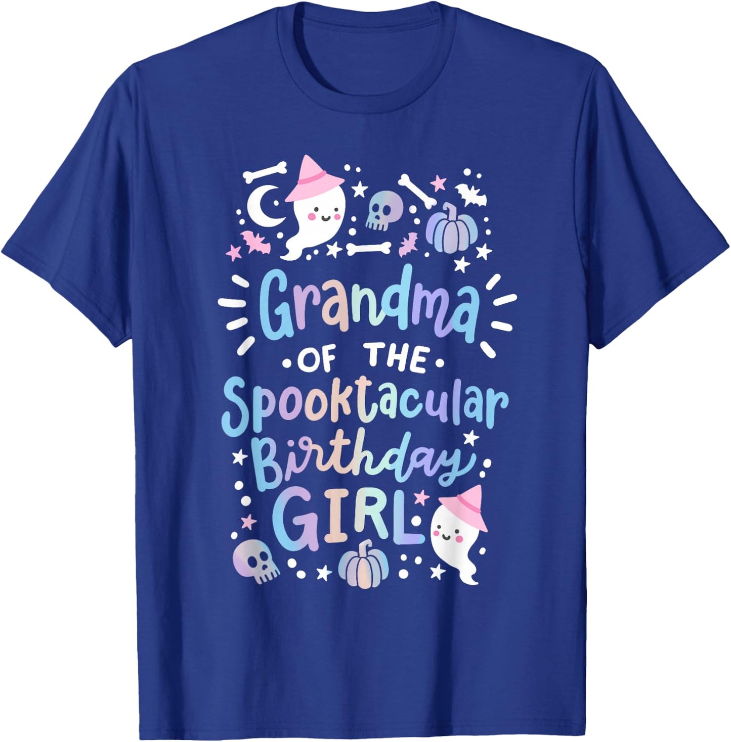 Grandma of the Spooktacular Birthday Girl Halloween Family T-Shirt - T-Shirt | Royal