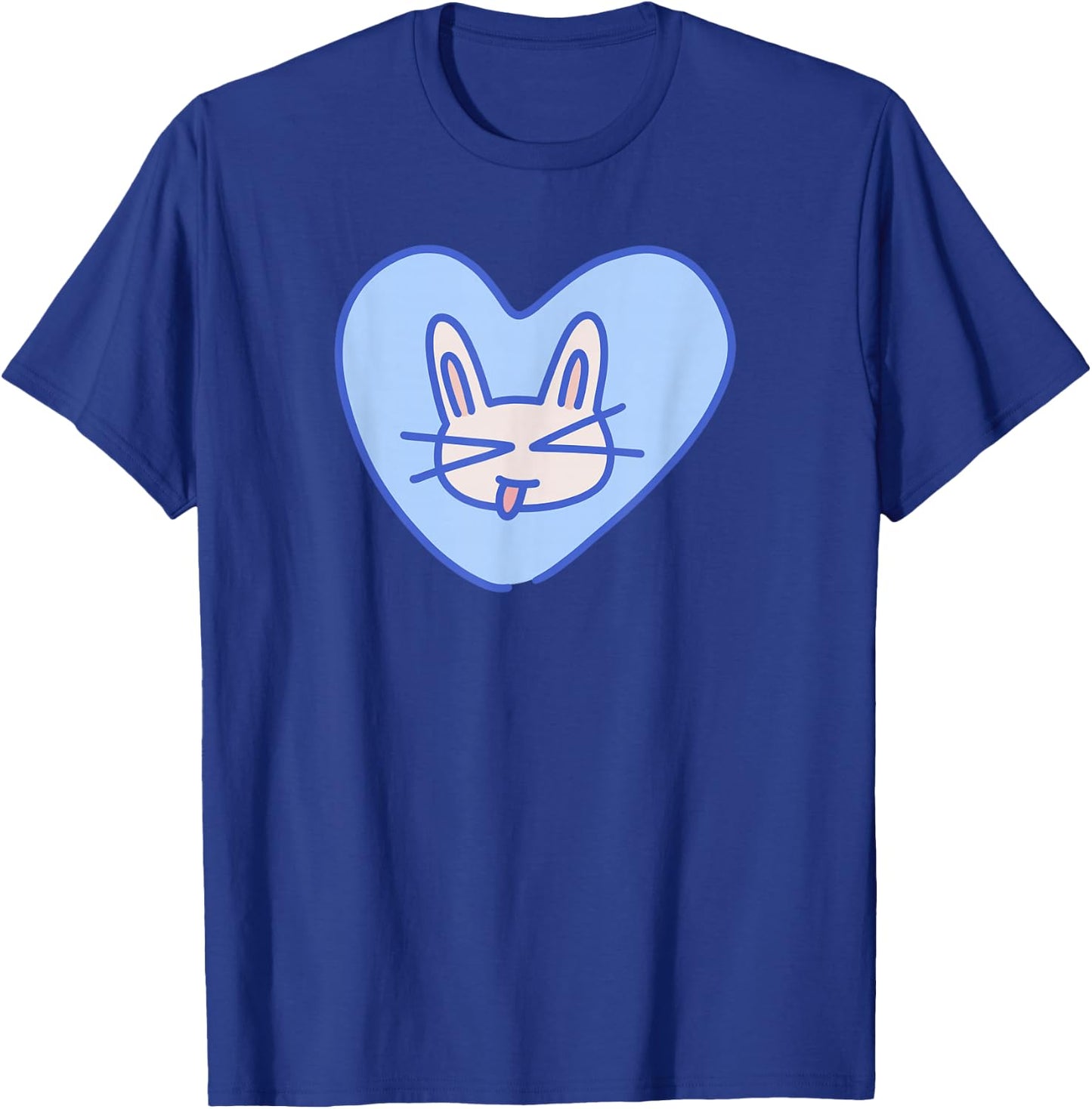 90s Y2K Cheeky Cat in Heart T-Shirt - T-Shirt | Royal