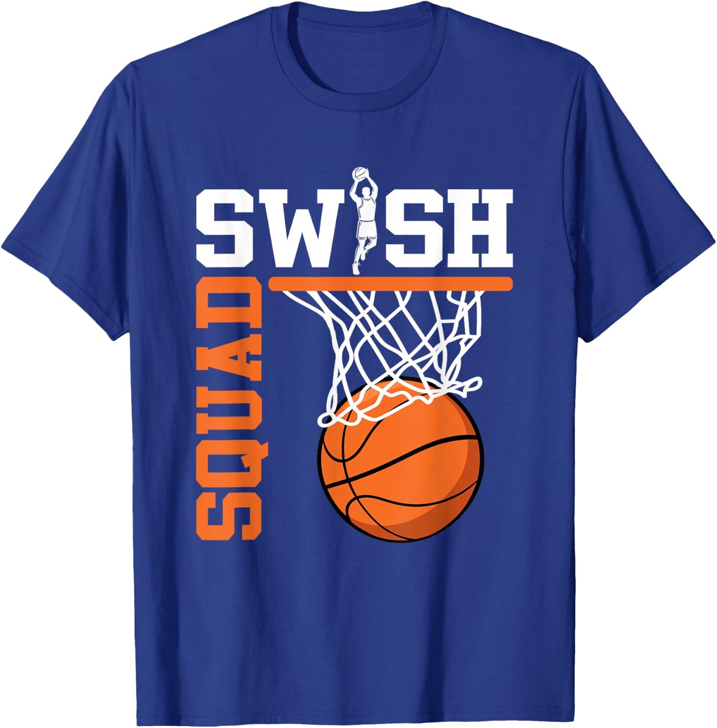Swish Squad Girl Basketball Player T-Shirt - T-Shirt | Royal