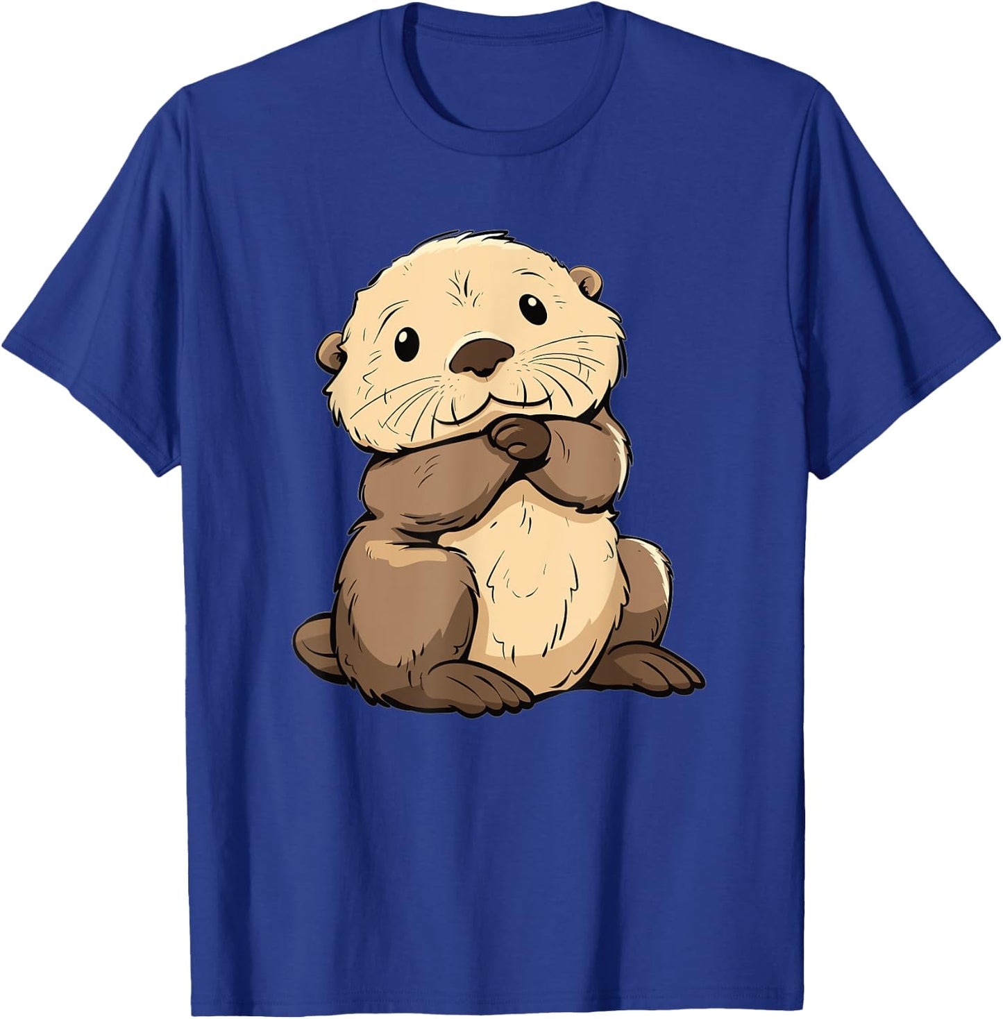 Cute Sea Otter T-Shirt - T-Shirt | Royal