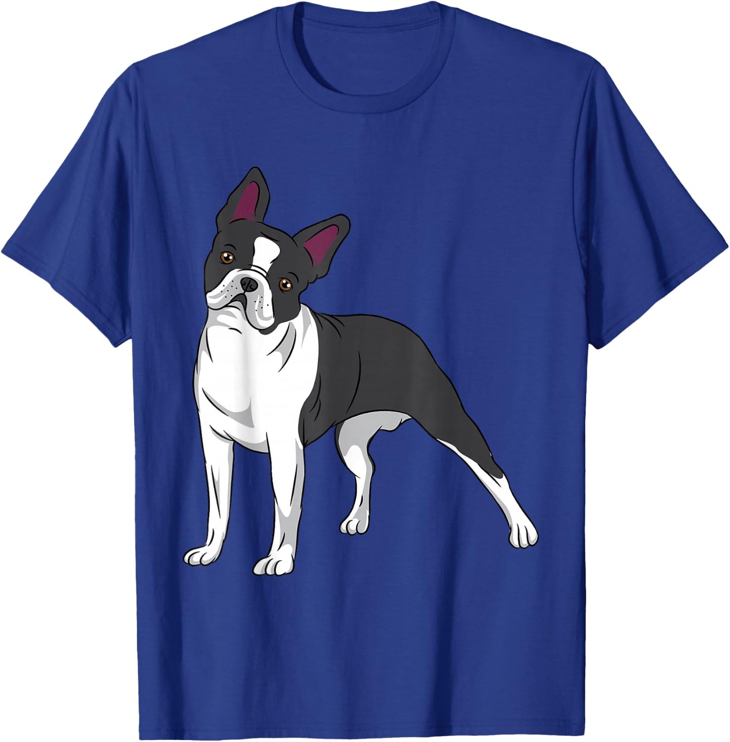 Dog Boston Terrier Puppy Black White Breed Canine Lover T-Shirt - T-Shirt | Royal