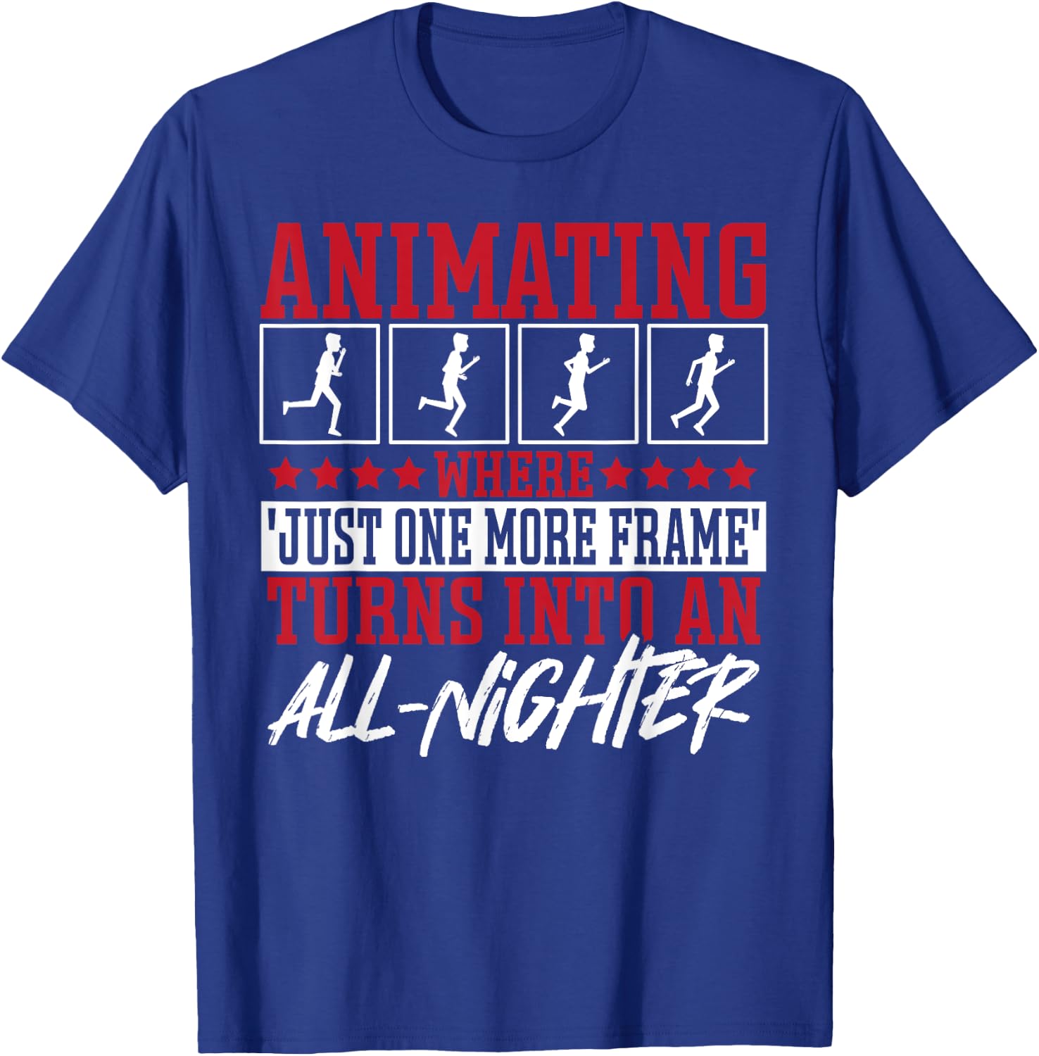 Animation Cartoon Artist 3D Modeling 3D Animation Fan T-Shirt - T-Shirt | Royal