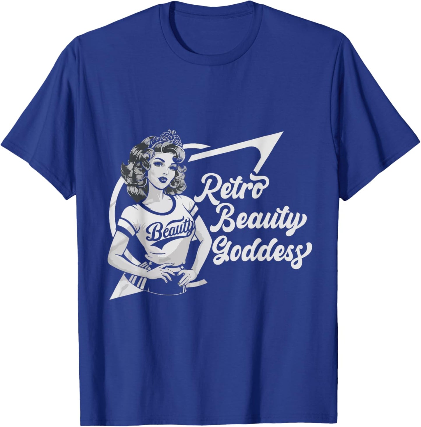 Pinup Girl Beauty Sassy Vintage American Retro Girls T-Shirt - T-Shirt | Royal