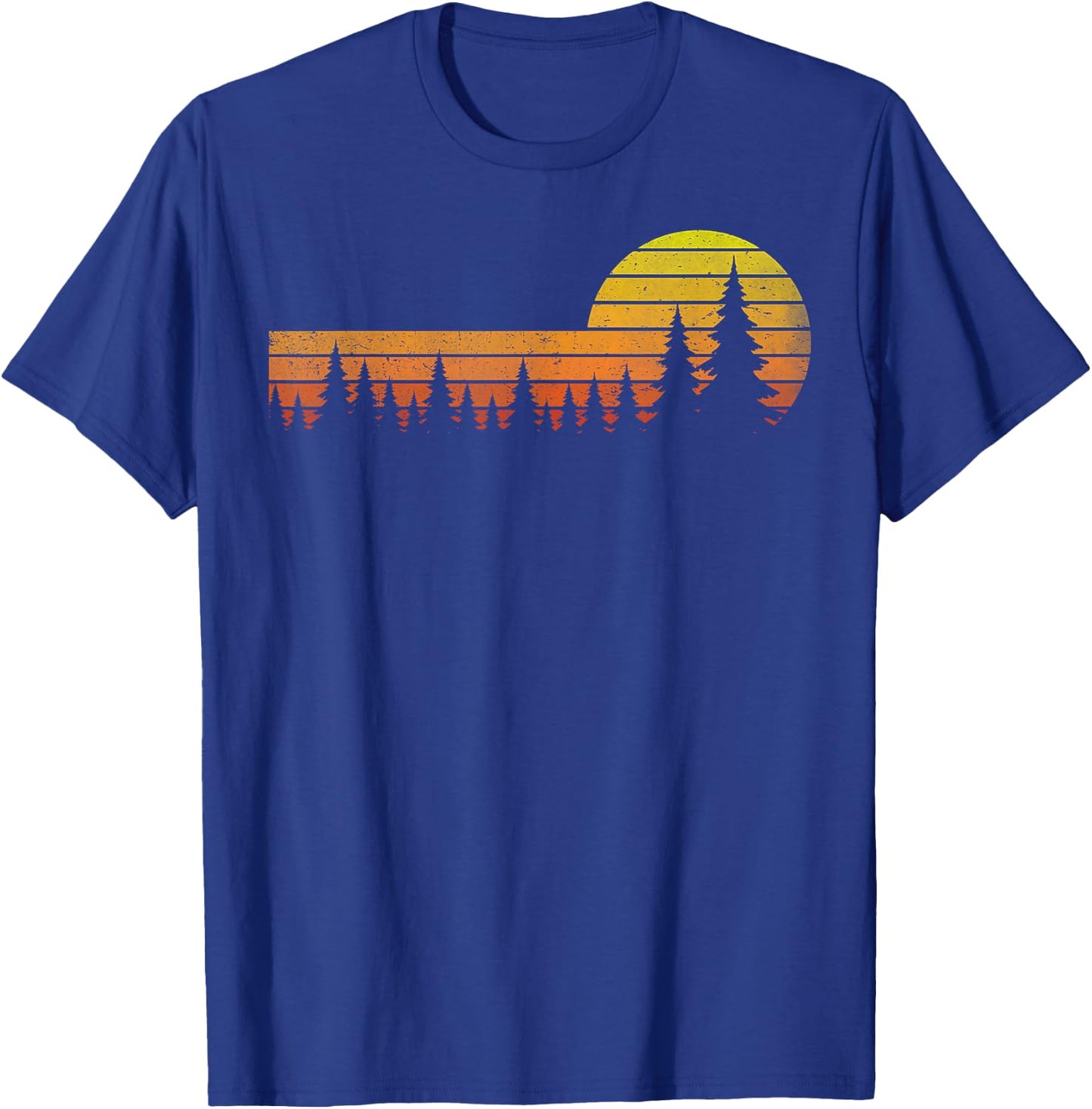 Trees Wildlife Nature Vintage Forest T-Shirt - T-Shirt | Royal