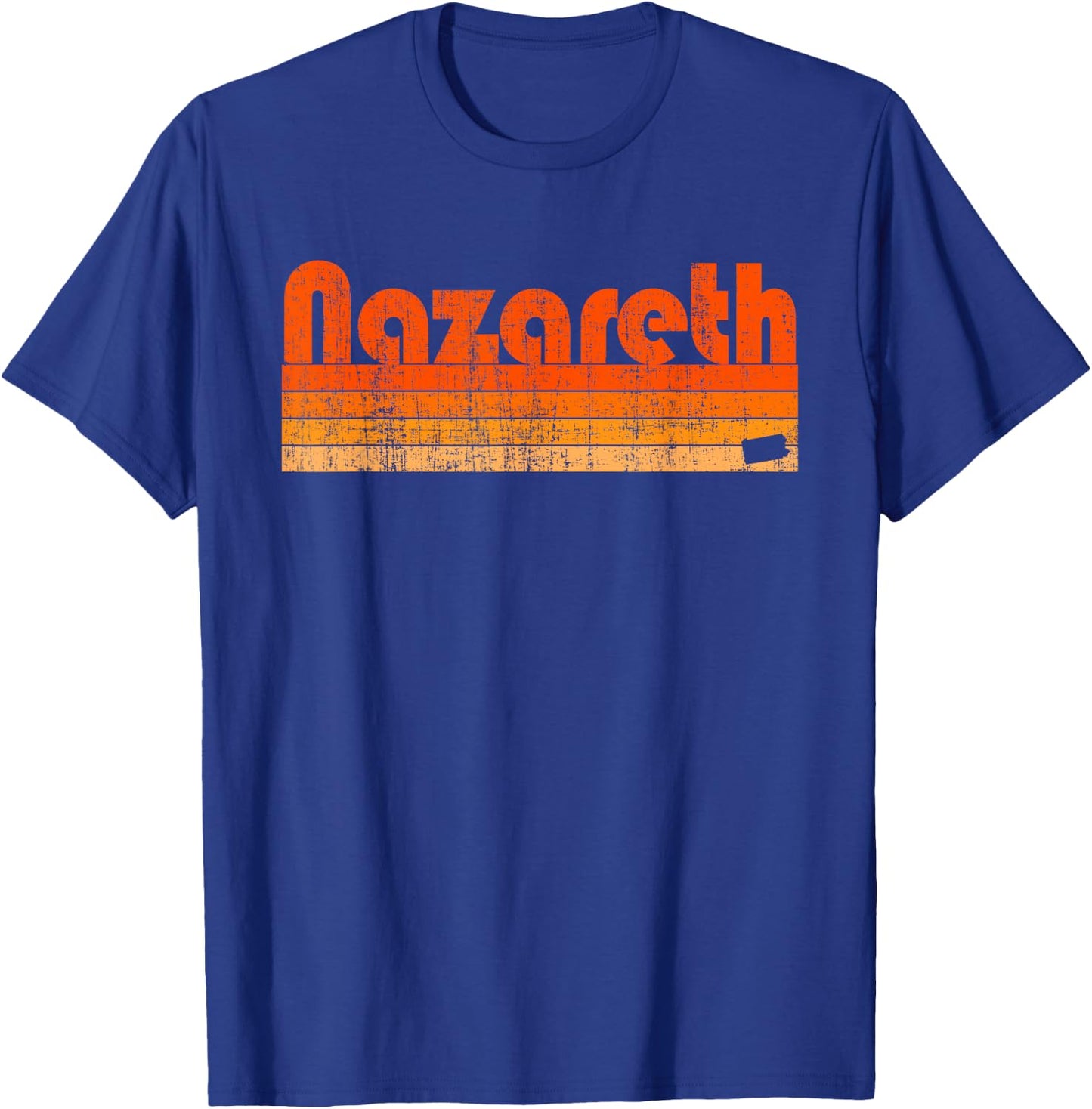 Nazareth, Pennsylvania Retro 80s Style T-Shirt - T-Shirt | Royal
